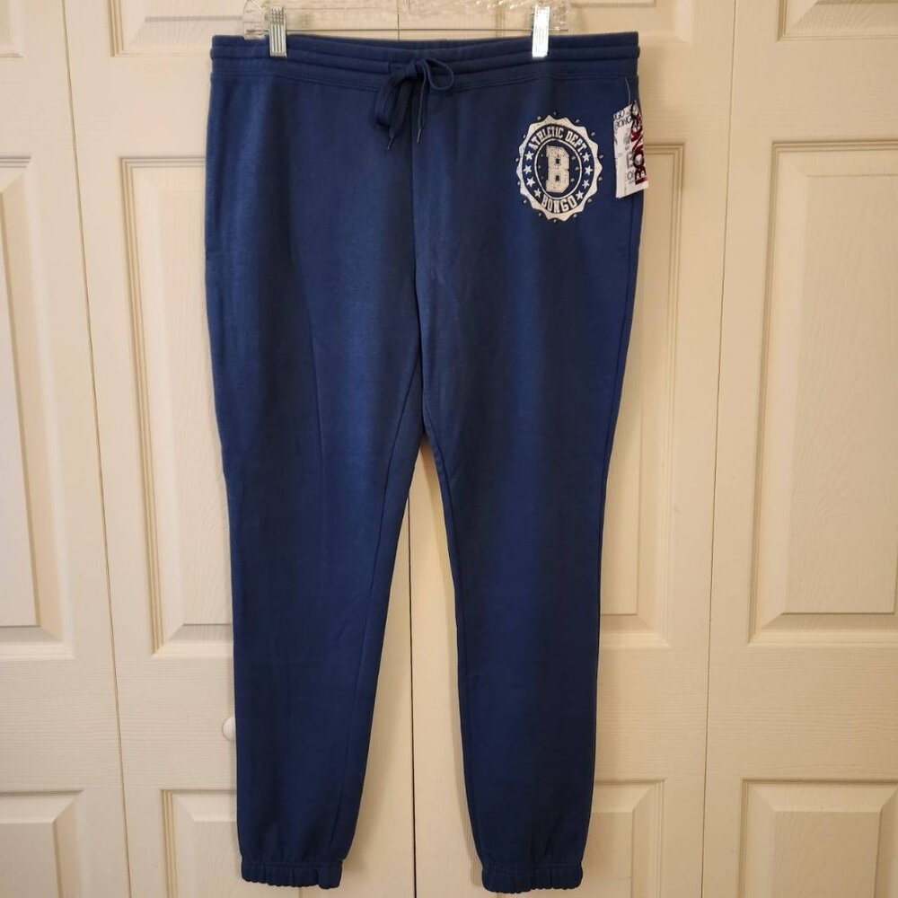 Bongo Juniors Knit Jogger Pants Athletic Dept Blue Size XL